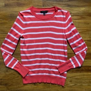 Banana Republic Sweater 100% Extra Fine Merino Wool Striped Long Sleeve Top XS